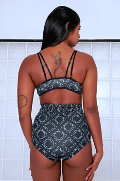Women CXIX Leggings & Bikers*119 Chaps - Black With Print