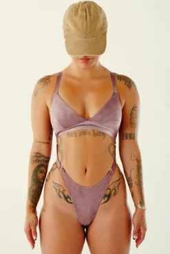 Women CXIX Body & Jumpsuits*Aphrodite Bodysuit - Lilac Suede