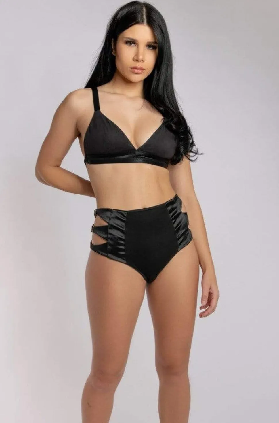 Women CXIX High Waisted Bottoms*Aphrodite High Waist Bottoms - Black