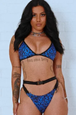 Women CXIX Tees & Tops*Buckle Up Triangle Top - Electric Leopard