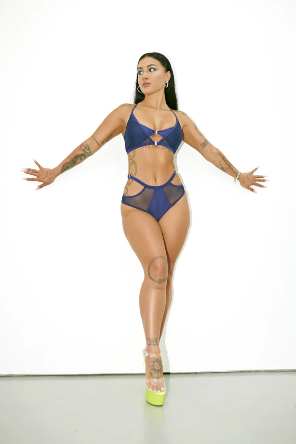 Women CXIX High Waisted Bottoms*Classique High Waisted Bottoms - Navy