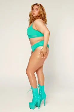 Women CXIX Tees & Tops*Dollhaus Choker Top - Aqua