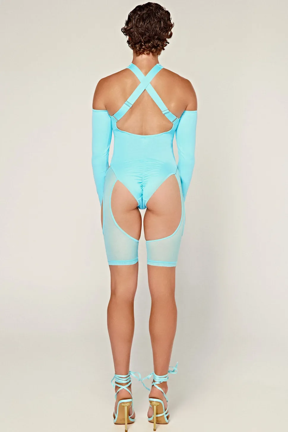 Women CXIX Body & Jumpsuits*Dollhaus Mesh Bodysuit - Blue