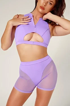 Women CXIX Tees & Tops*Dollhaus Sports Bra - Purple