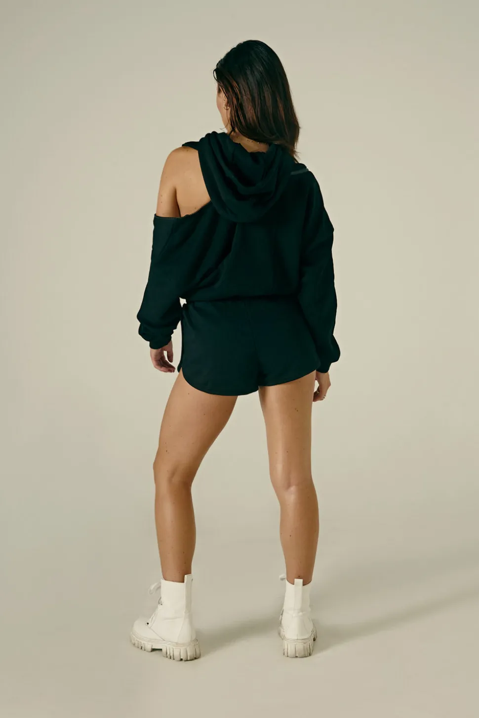 Women CXIX Joggers & Jumpers*Droptop Zip Hoodie - Black