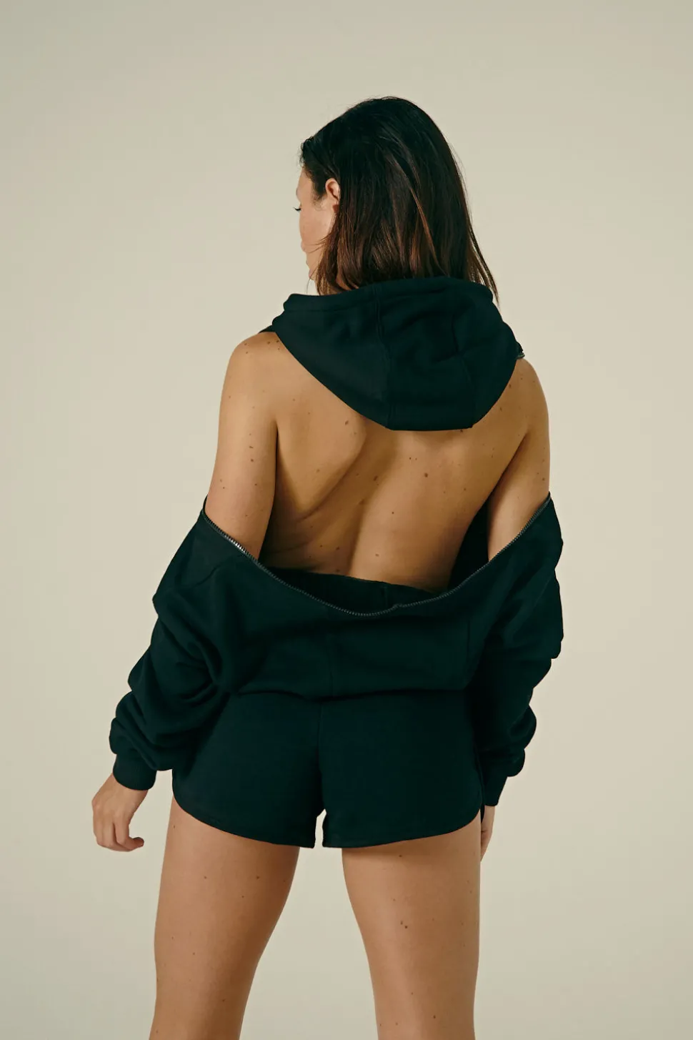 Women CXIX Joggers & Jumpers*Droptop Zip Hoodie - Black