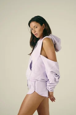 Women CXIX Tees & Tops*Droptop Zip Hoodie - Lilac