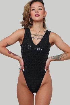 Women CXIX Gecko Grip™ Apparel*Gecko Grip™ Bodysuit: Black
