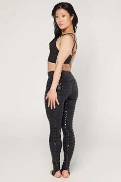 Women CXIX Gecko Grip™ Apparel*Gecko Grip™ Leggings: Black Waistband Grip