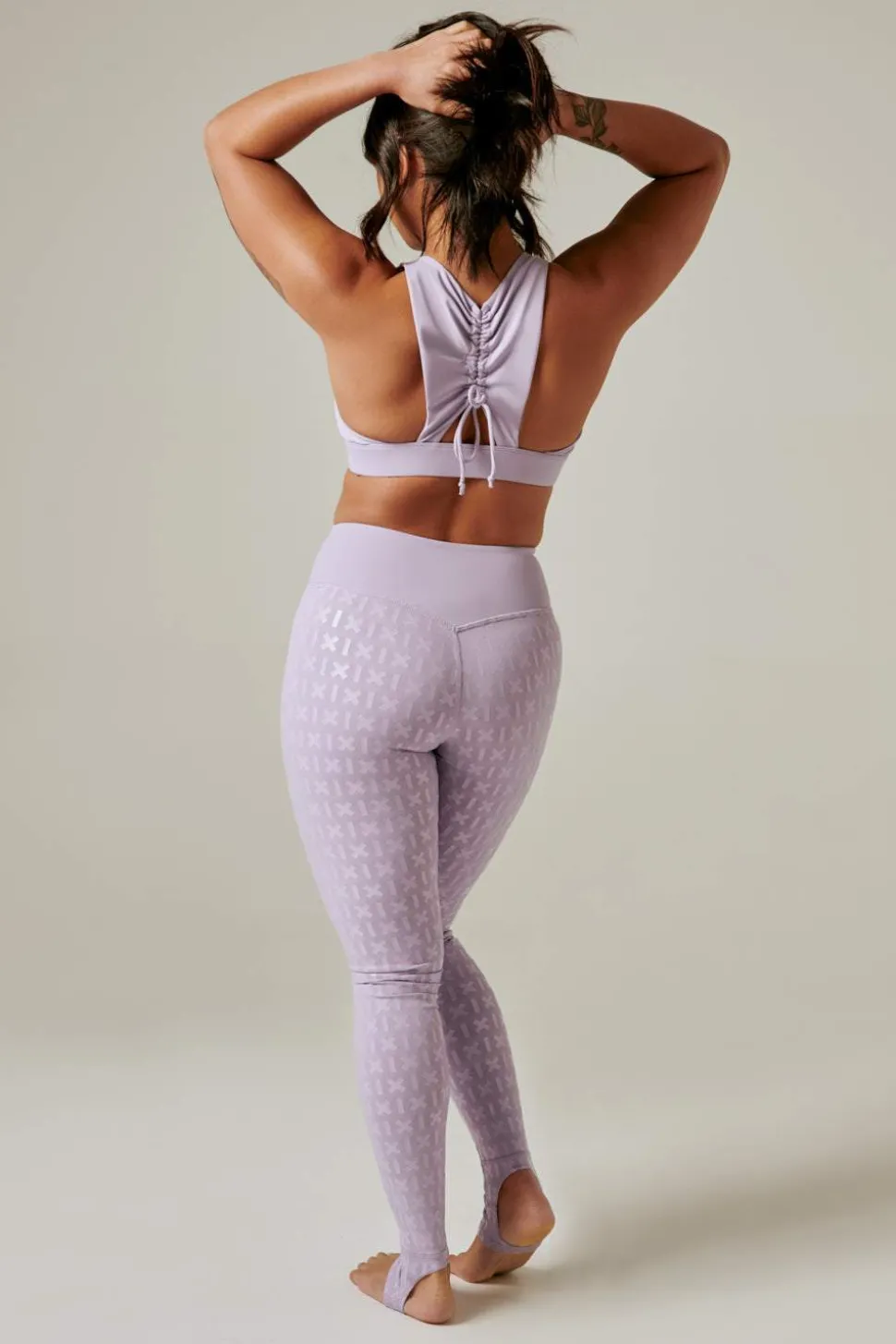 Women CXIX High Waisted Bottoms*Gecko Grip™ Leggings: Lilac