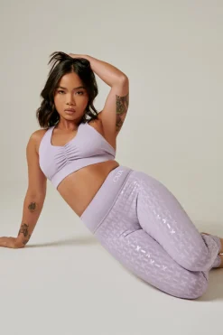 Women CXIX High Waisted Bottoms*Gecko Grip™ Leggings: Lilac