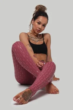 Women CXIX Leggings & Bikers*Gecko Grip™ Leggings: Mauve