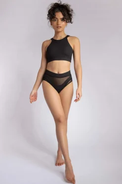 Women CXIX High Waisted Bottoms*High Waisted Bottoms - Black Croc