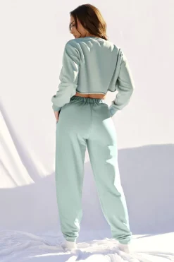Women CXIX Joggers & Jumpers*Oversized Cropped Jumper - Sage