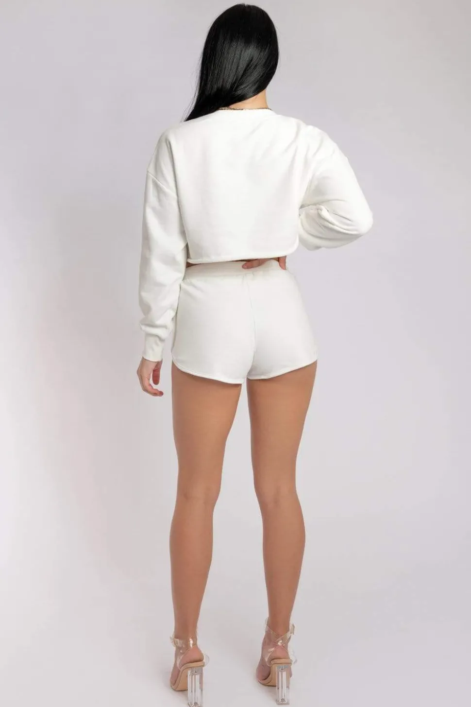 Women CXIX Joggers & Jumpers*Oversized Cropped Jumper - Ecru