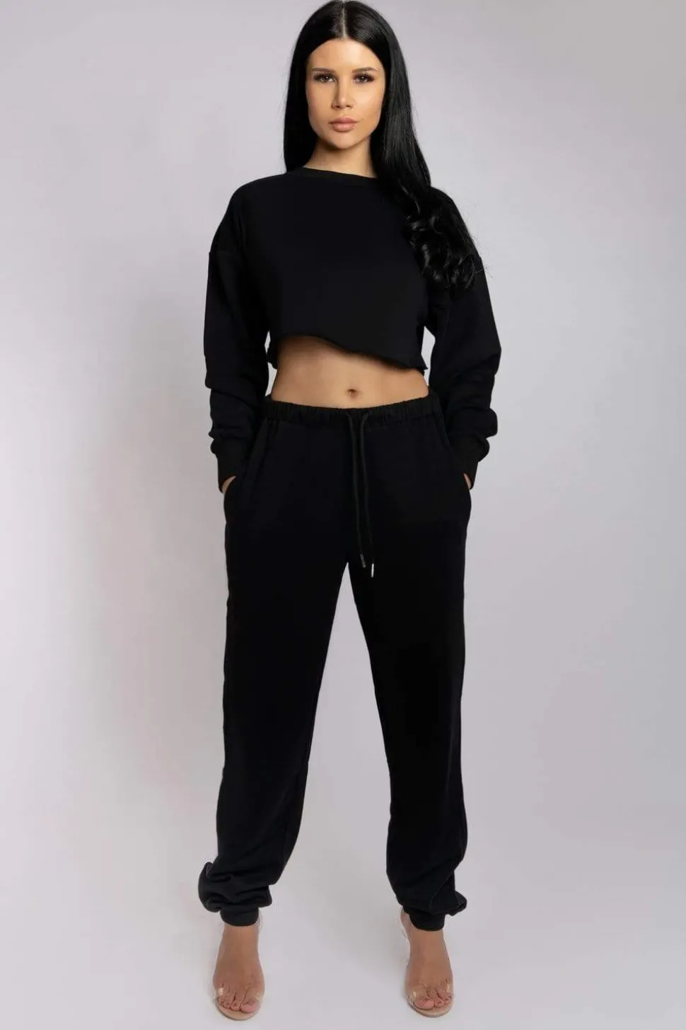 Women CXIX Joggers & Jumpers*Oversized Jogger Bottoms - Black