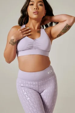 Women CXIX Tees & Tops*Ruche Sports Bra - Lilac