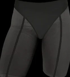 Women CXIX Leggings & Bikers*Silhouette Biker Shorts - Black With Black Mesh