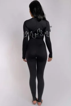Women CXIX Body & Jumpsuits*Stay Fire Jumpsuit - Black & White