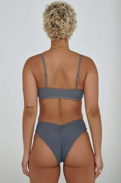 Women CXIX Cheeky Bottoms*The Hills Bottoms - Ribbed Dark Grey