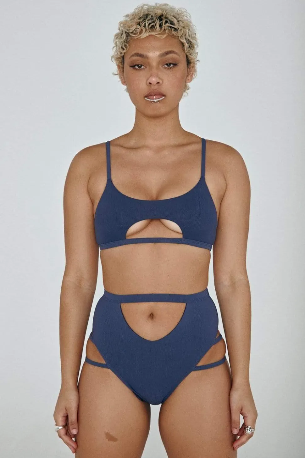 Women CXIX Tees & Tops*The Hills Raree Top - Ribbed Navy