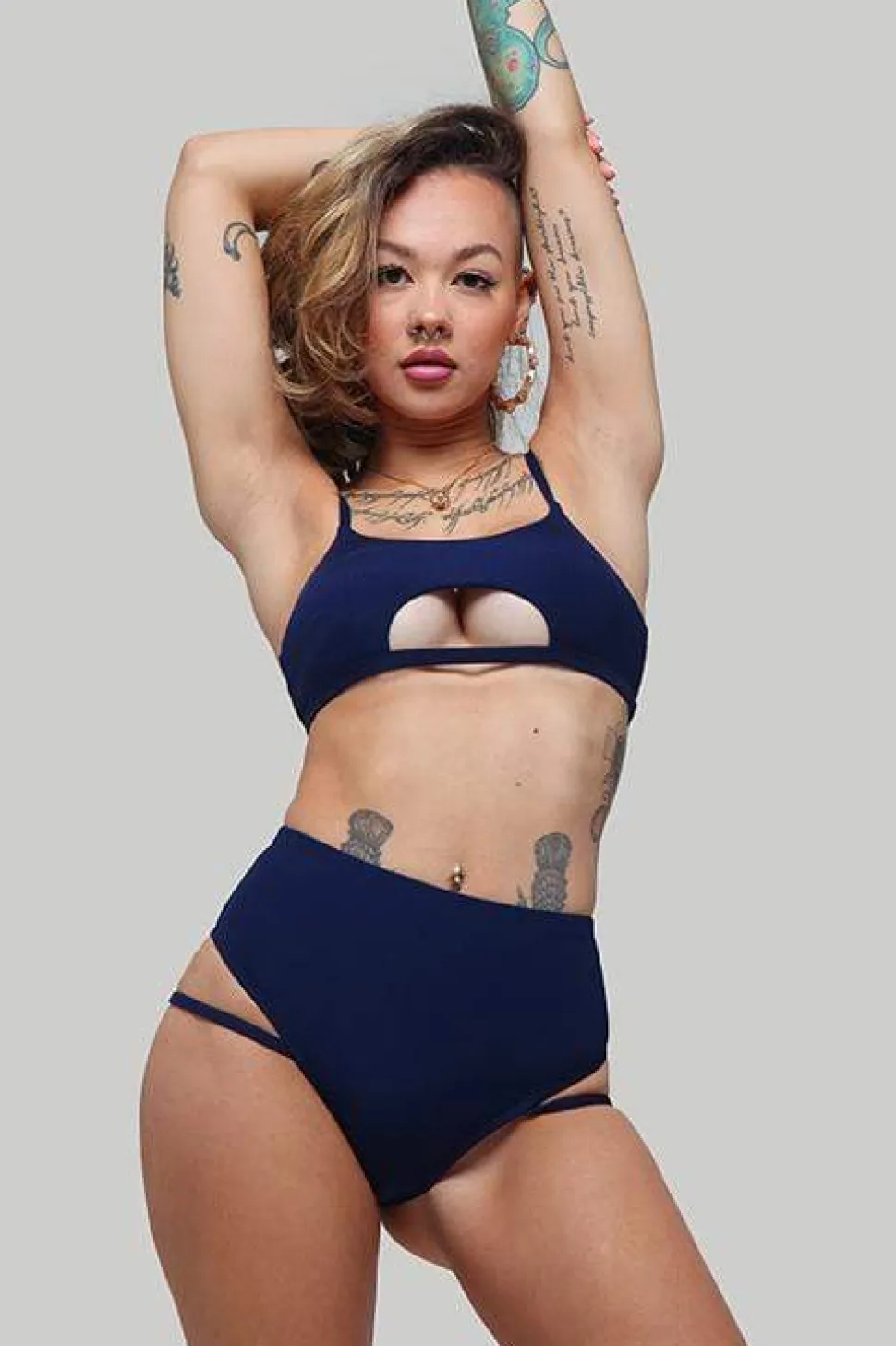 Women CXIX Tees & Tops*The Hills Raree Top - Ribbed Navy