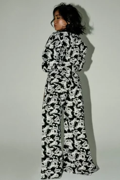 Women CXIX Joggers & Jumpers*Wide Leg Slit Pants - Dragon