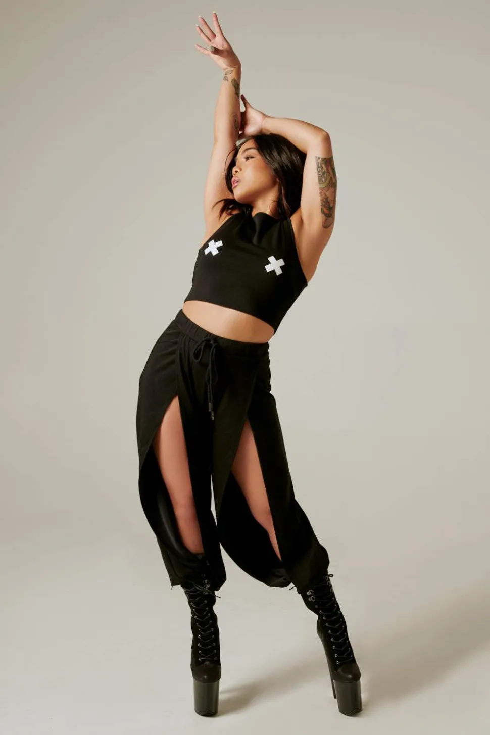 Women CXIX Tees & Tops*Xx Crop Top - Black